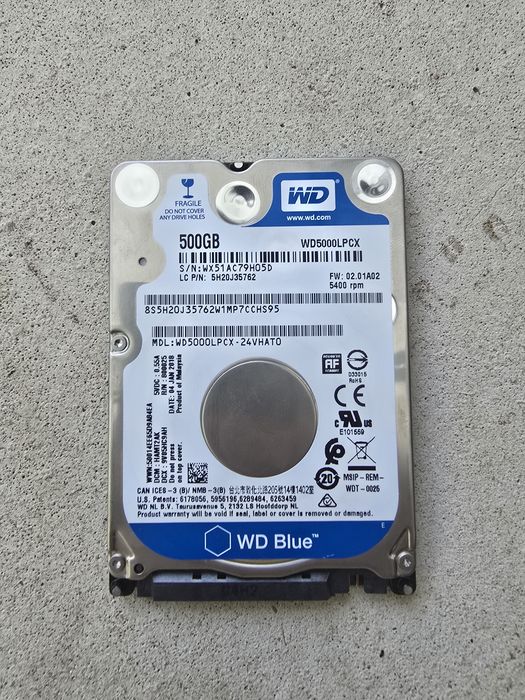 Hdd 500gb 100% sanatate