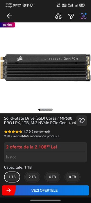 Ram laptop DDR5 32Gb / SSD 1 Tb