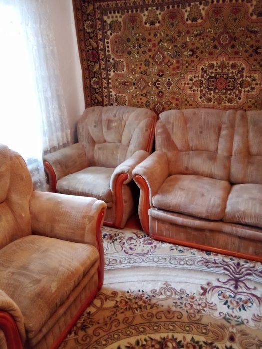 Мягкая мебель диван и 2 кресла