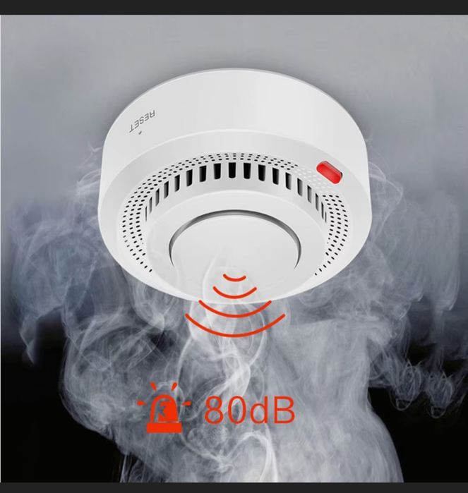 Пожарная сигнализация датчик дыма, Умный детектор дыма Tuya Wi-Fi