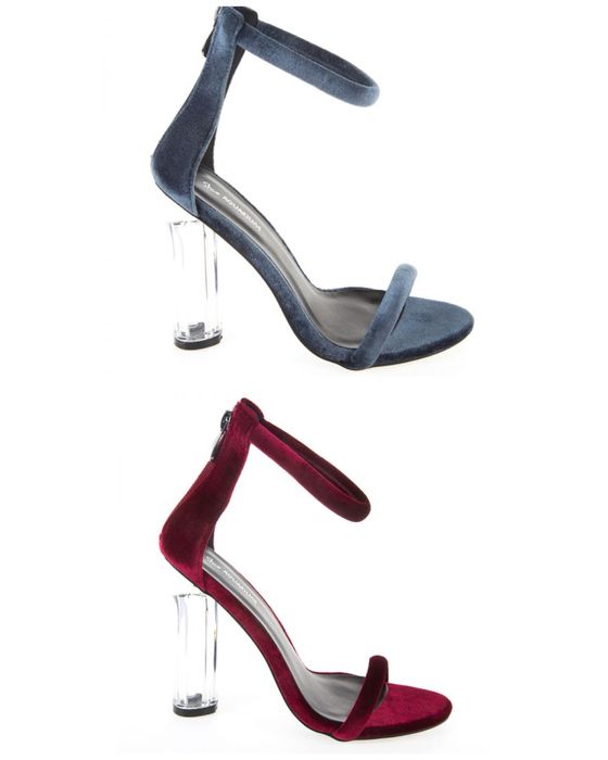 Shoe aquarium сандали на висок прозрачен ток в два цвята Zara