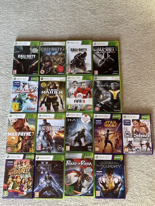 Xbox 360+ senzor kinect+ 41 jocuri