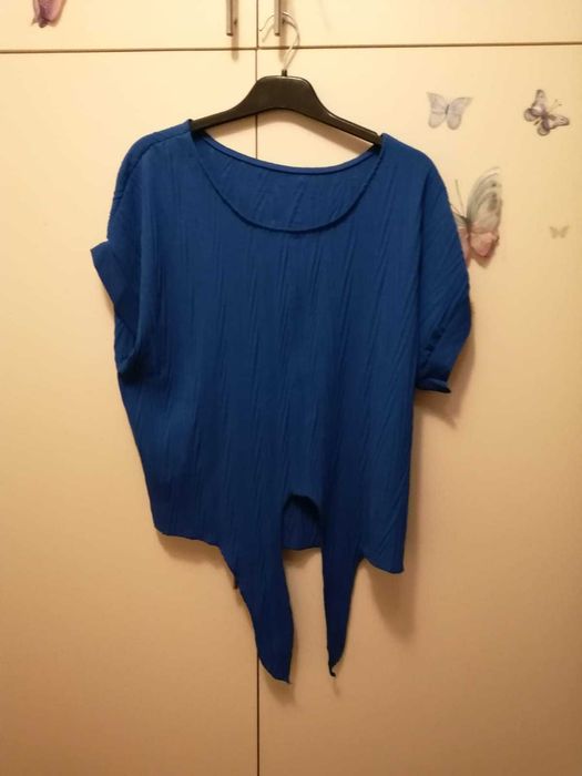 Bluza casual albastra