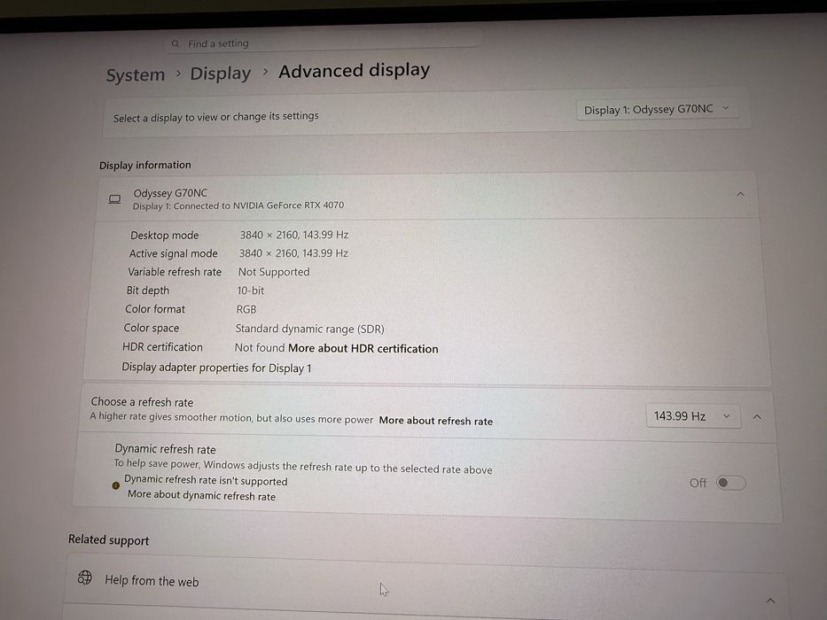 Monitor gaming Samsung Odyssey Neo G7 43", 4K, 144Hz, Smart