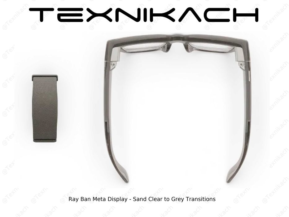 Новый! Ray Ban Meta Display - Sand Clear to Grey Transitions Доставка