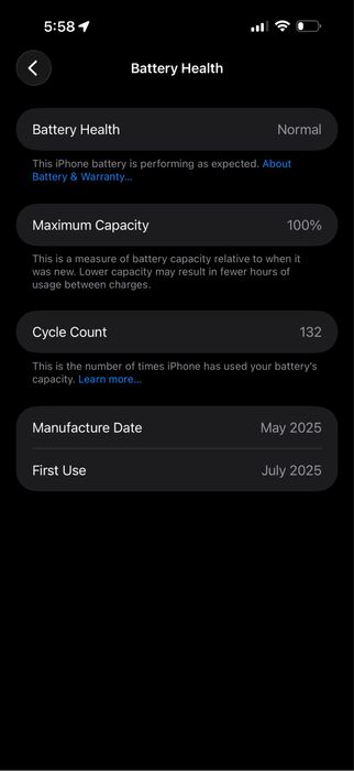 iPhone 16 pro max 512gb sim black titanium 100%