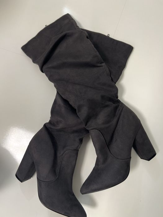 Cizme gri dama marimea 38