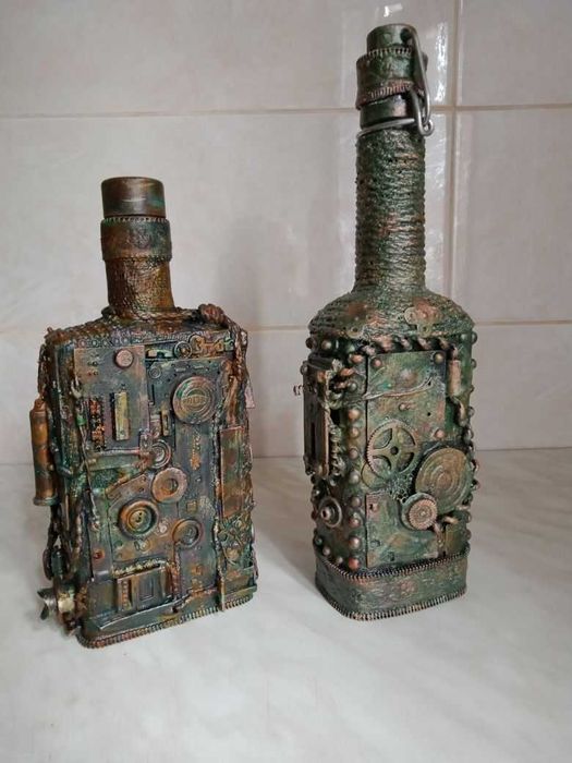 продам бутылки в стиле стимпанк
