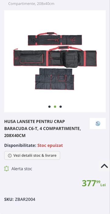 Husa lansete 4 compartimente