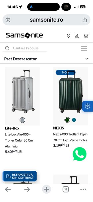 Samsonite Lite-Box troller Aluminiu