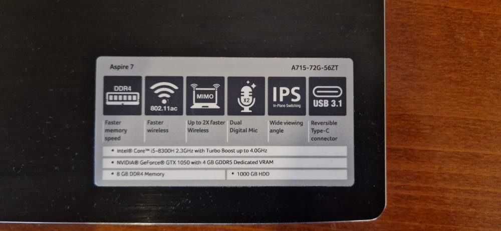 Продавам Геймарски лаптоп  700лв