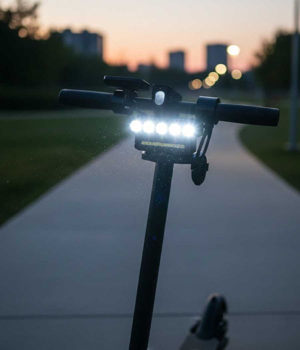 Фар за мотор, скутер, тротинетка, Халоген, Led светлина, USB