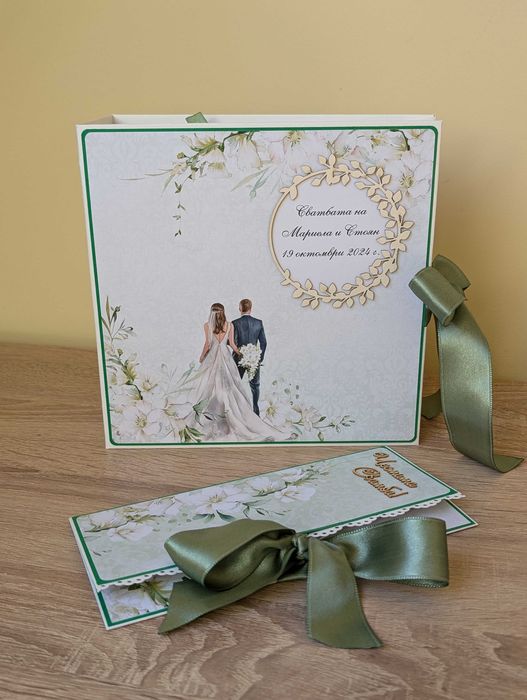 Ръчно изработен албум за бебе, сватба, моминско парти, подарък, погача