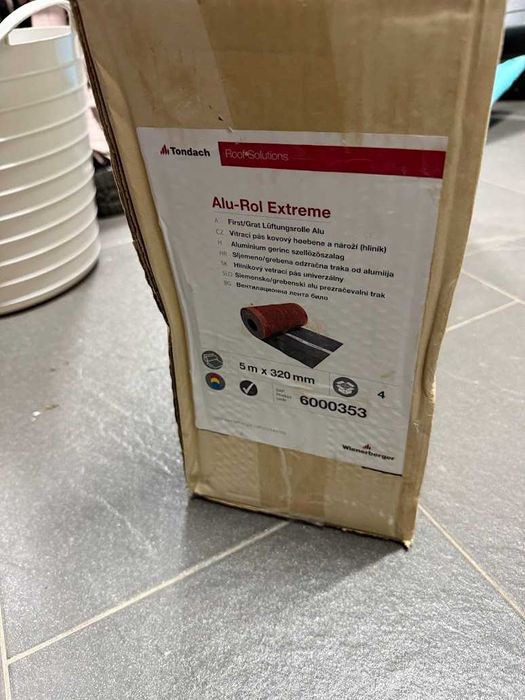 лента било,Надулучна пола,Алумин. улама Tondach Wienerberger