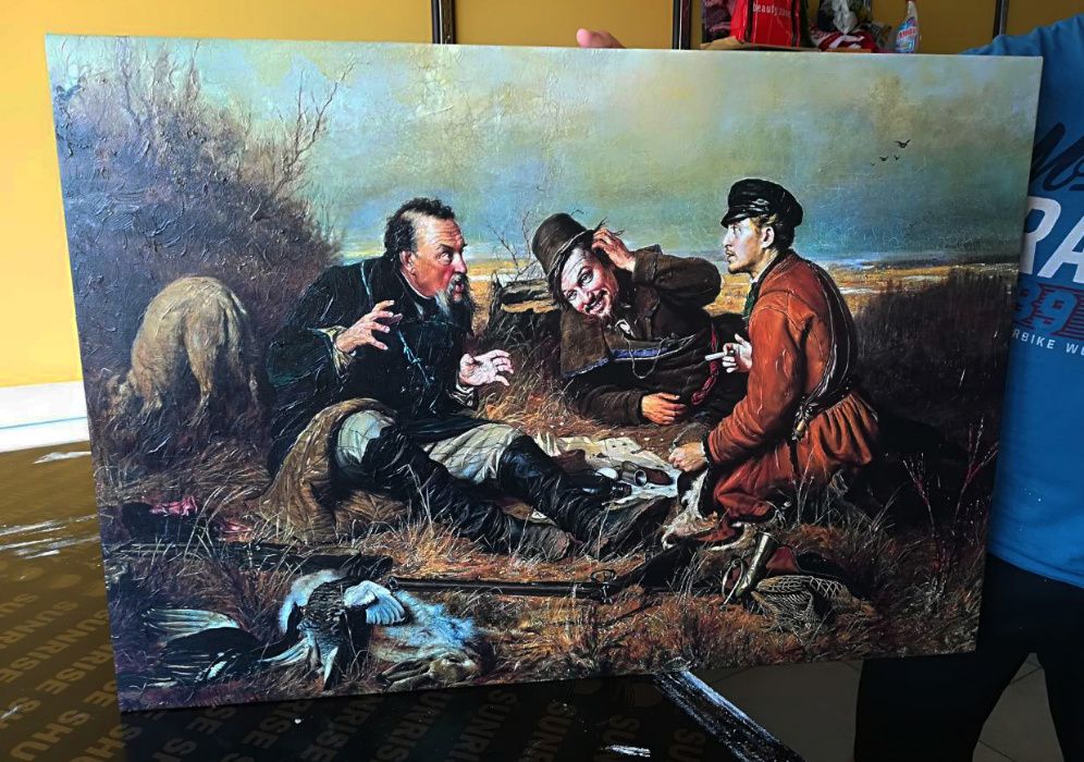 Картина Репродукция на Василий Перови-Ловци Ръчен релеф