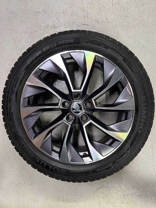 Jante Originale Skoda Kodiaq R19 Anvelope AllSeason Kumho 2024