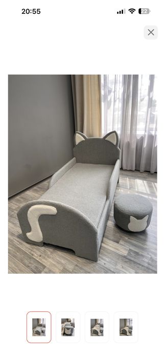 Десткая кровать Котик