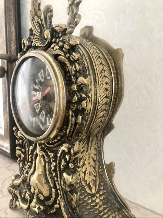 Часы каминные Иран латунь- бронза