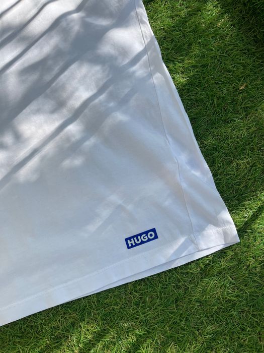 Мъжка блузка с къс ръкав : HUGO Naolo Regular Fit Blue M