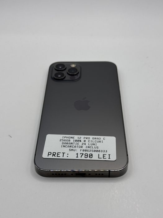 Iphone 12 Pro 256GB 100% Grad C Garantie 24 luni - zonemag.ro