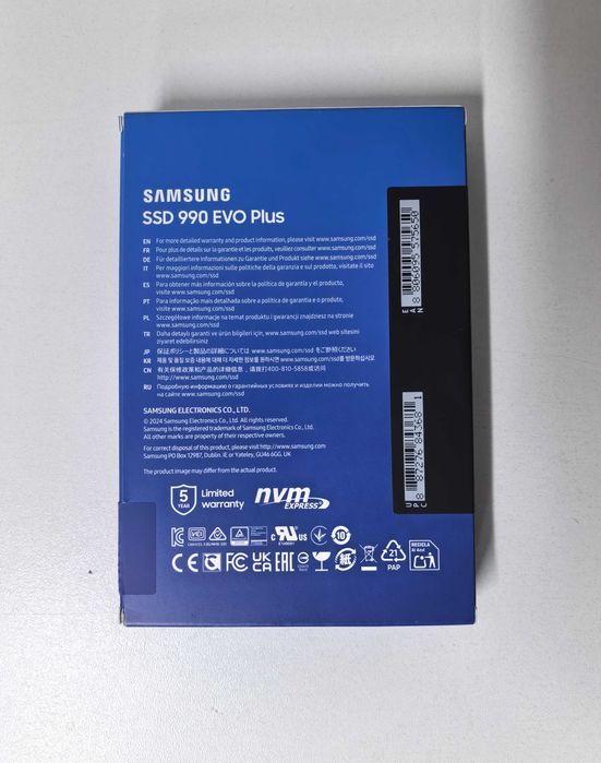 Нов SAMSUNG 2TB 990 EVO PLUS NVME с 5 години Гаранция