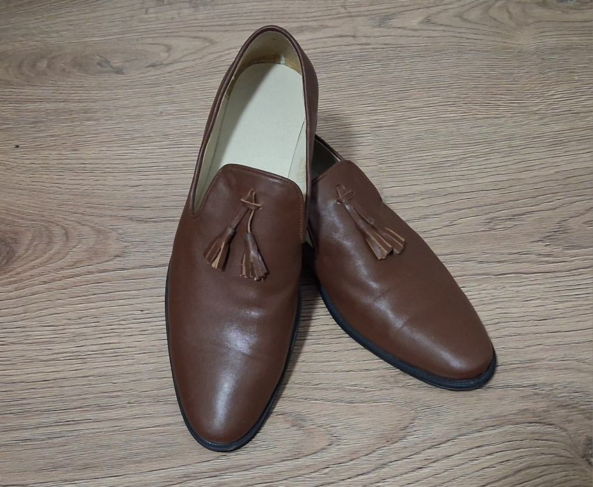 Pantofi looafers din piele marime 42,5(27 cm).