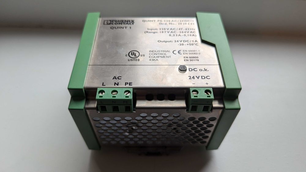 Продам блок питания Phoenix Contact QUINT PS-230AC/24DC/1