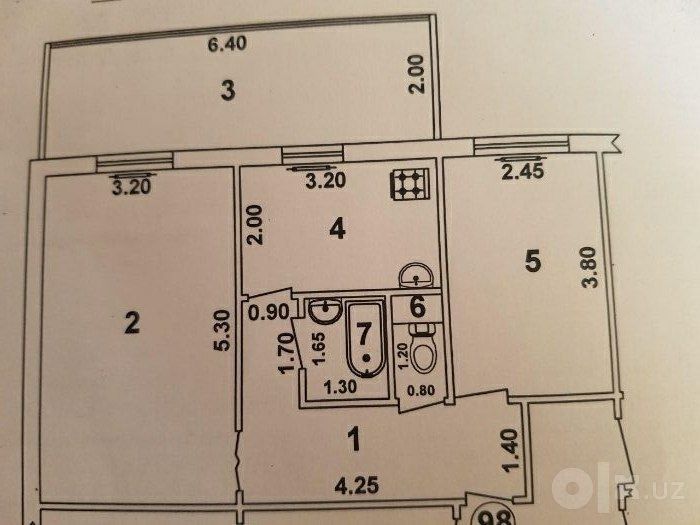 Продаю квартиру Яшнабадский р-он Авиасозлар-1 Франция 58м2 2-ком 3-эта