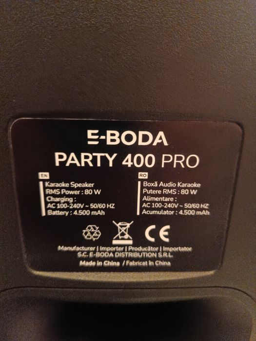 Vând Boxa E-Boda PARTY 400 PRO