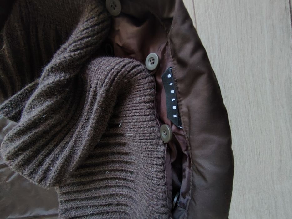 Дамско кафяво яке Sisley и панталони размер S/М