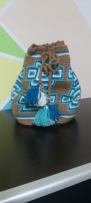 Rucsac croșetat manual