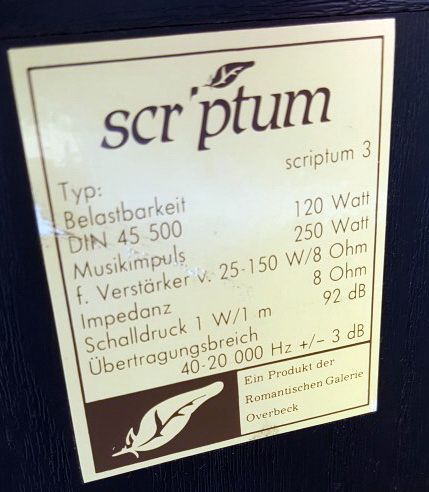 Boxe Dynaudio Scriptum 3