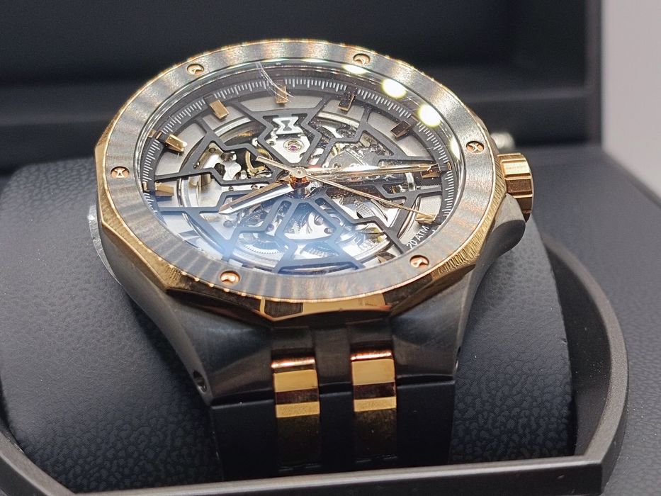 Луксозен мъжки часовник EDOX Skeleton Automatic  Swiss Made