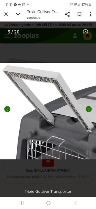 Cusca transport caini