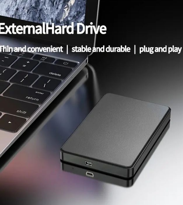 NOU HDD extern 256 GB cablu inclus