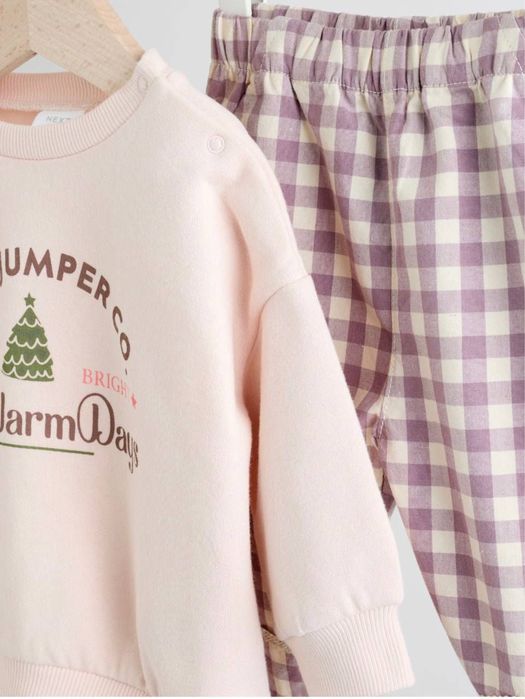 Детский комплект NEXT (джемпер + брюки), 6–9 мес