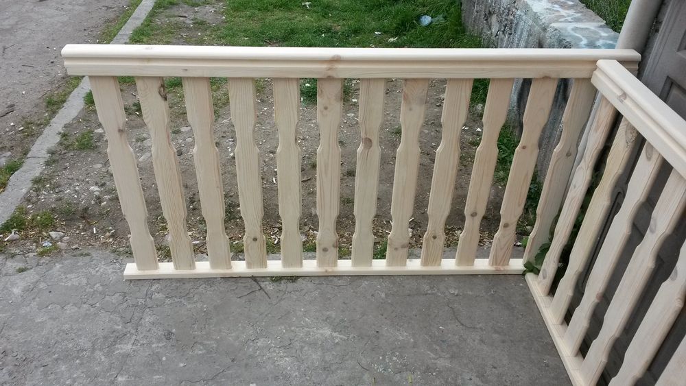 Дървен парапет по размер