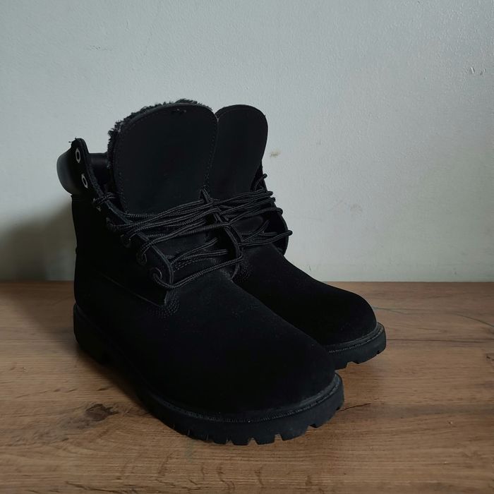 Ботинки Timberland Черные с мехом [40]