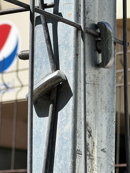 Panou bordurat gard zincat verde plasa impletita