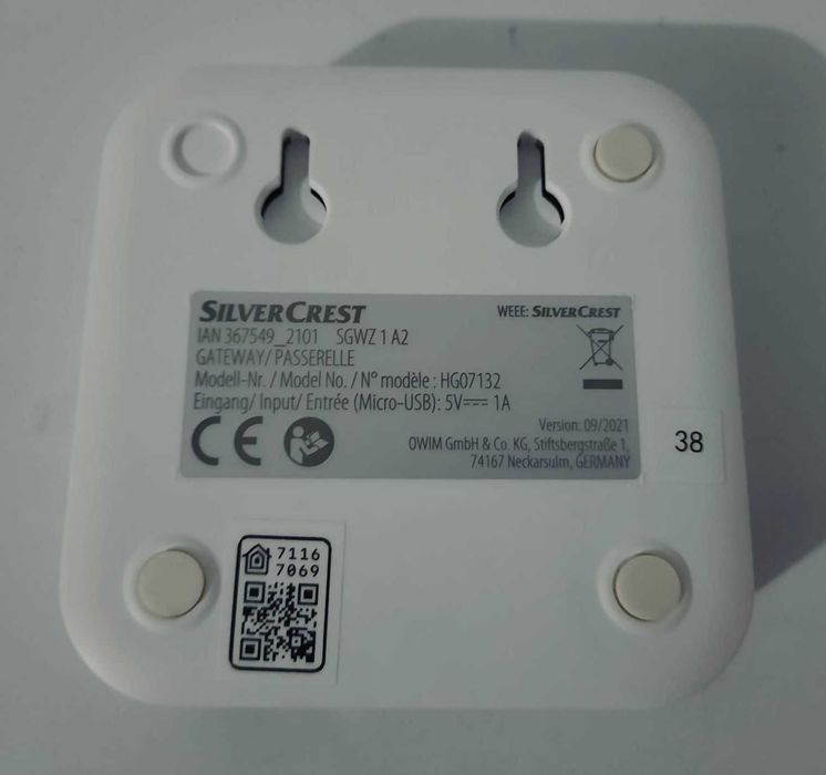 Modul Smart Home, SilverCrest, HG07132, Gateway - Zigbee Smart Home