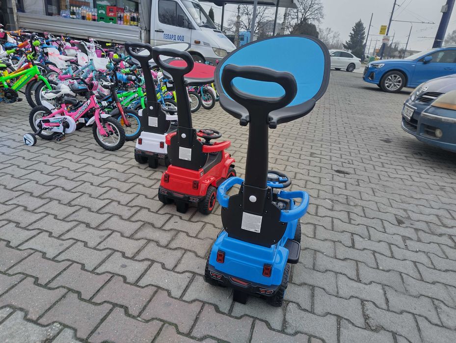 MONI Кола с дръжка 2в1 POLICE