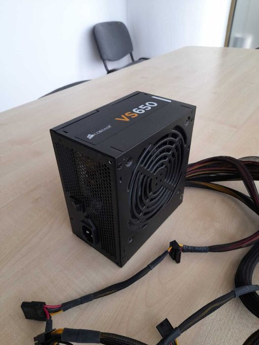 Sursa Corsair VS650, 650W, 80 PLUS, testata si functionala, 190 lei
