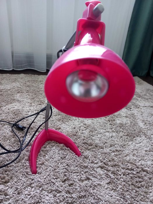 Lampa birou Ikea, roz
