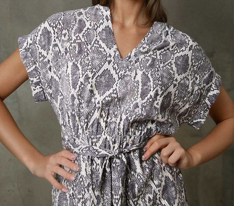 Rochie - Livrarea 5 lei - NOUĂ - midi - vâscoză