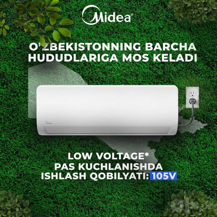 Konditioner 12 tali invertor Midea Мидеа kafolat original dostavka bor