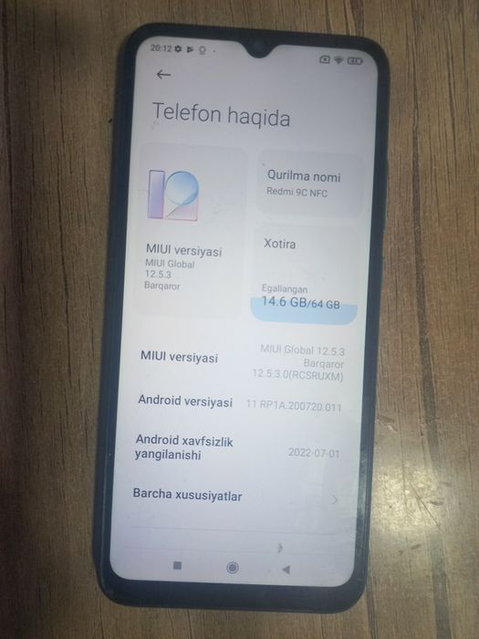 Redmi 9c.  64 gb