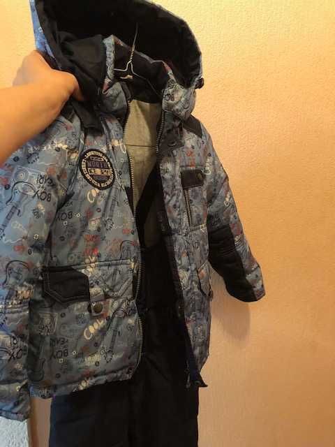 Детская куртка + комбинезон (зима)