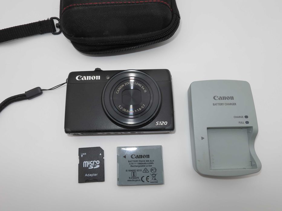 Canon PowerShot S120 ултра компактен полупрофесионален цифров фотоапарат, дигитална камера, тъч скринм, WI-FI,  RAW формат, Full-HD видео - ОТЛИЧЕН!