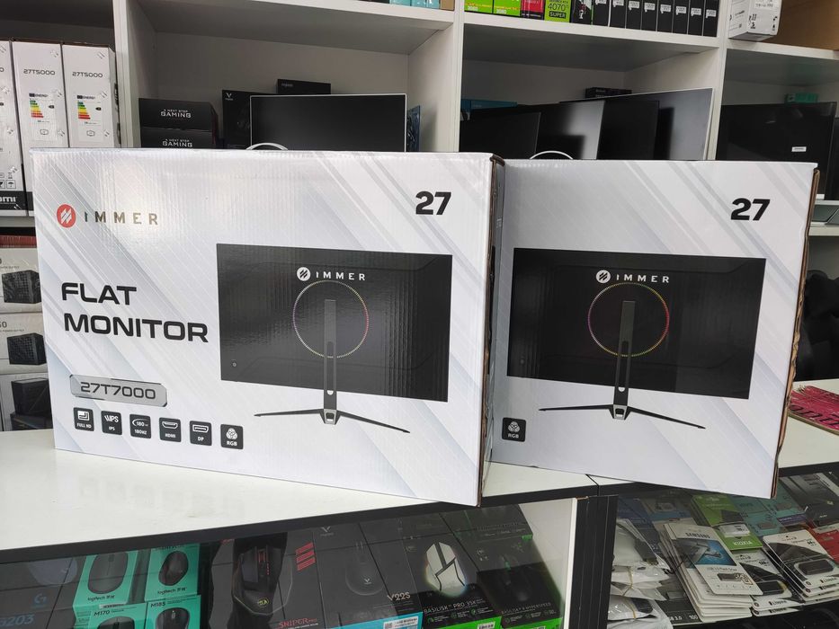 Монитор Immer 27" FullHD IPS 180hz 1920x1080, HDMI+DP НОВЫЙ