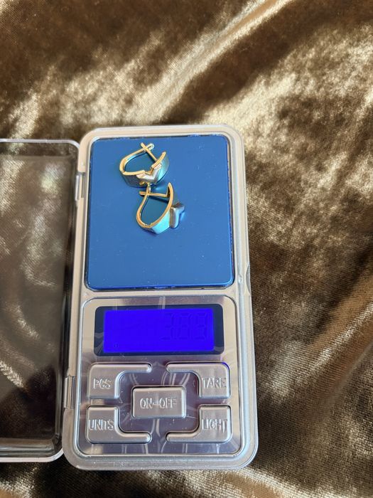 серьги 585 проба 3.89 гр